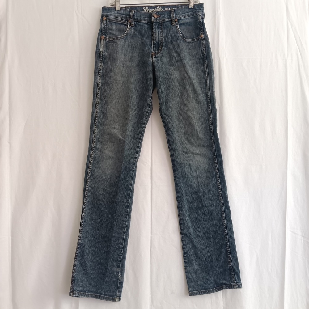 Wrangler Retro Relaxed Bootcut Jeans Mens 30x36 *31x36 Blue WRT20FL Stretch - Picture 2 of 10